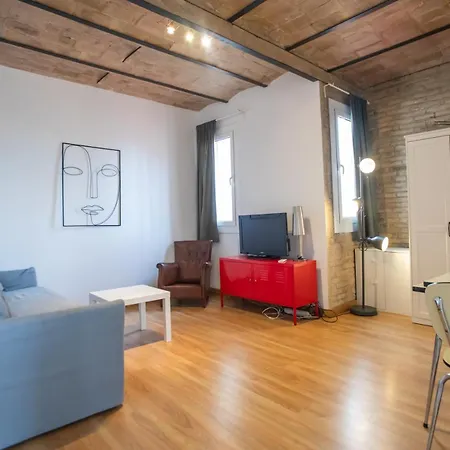 51no1058 - Bright 1bed Flat In Poble Sec Apartmán